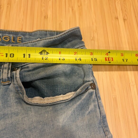 American Eagle Skinny Men's Jeans 30x32 Light Wash Next Level Flex Good Cond - Picture 6 of 8